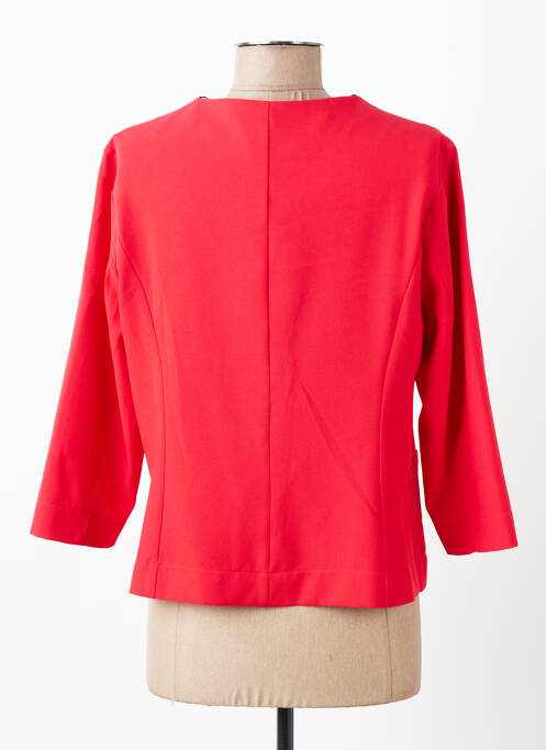Veste chic tissage crêpe rouge SISTTER femme