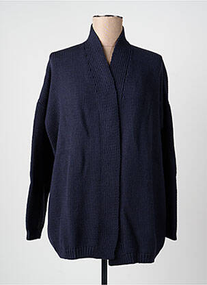 Gilet manches longues stretch bleu MONTAGUT femme