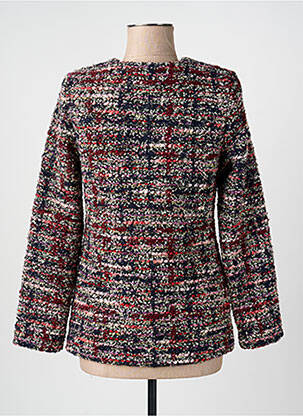 Veste chic fermeture boutonnée sur le devant bleu GEVANA femme