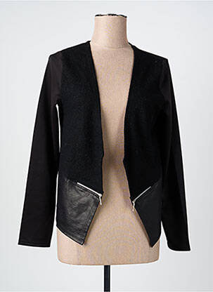Veste casual coupe cintrée noir KALISSON femme