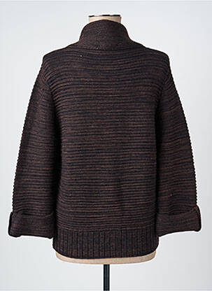 Gilet manches longues stretch marron GERARD PASQUIER femme