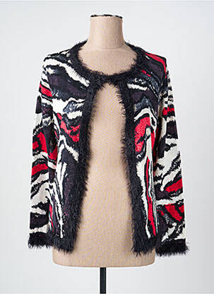 Gilet manches longues col rond noir BUGARRI femme