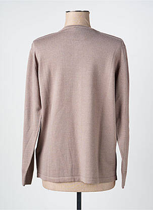 Gilet manches longues stretch marron GEVANA femme