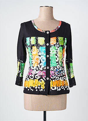 Gilet manches longues manches 3/4 noir OLIVIER PHILIPS femme