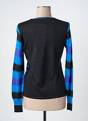 Pull stretch manches longues bleu CHASSAGNARD femme