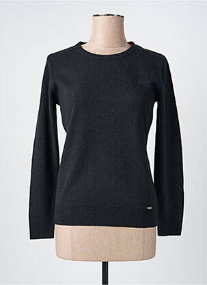 Pull stretch manches longues noir FELINO femme