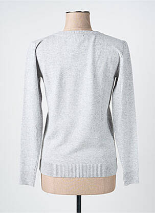 Pull stretch manches longues gris FELINO femme