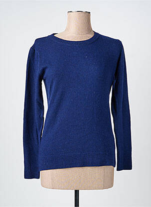 Pull stretch manches longues bleu FELINO femme