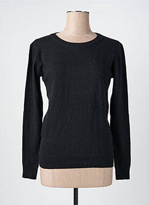 Pull stretch manches longues noir FELINO femme
