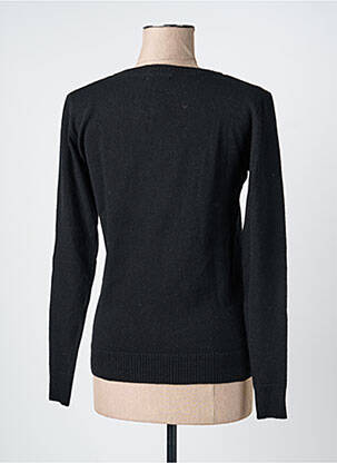 Pull stretch manches longues noir FELINO femme
