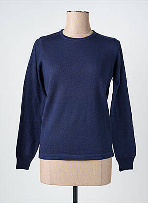 Pull stretch manches longues bleu GEVANA femme