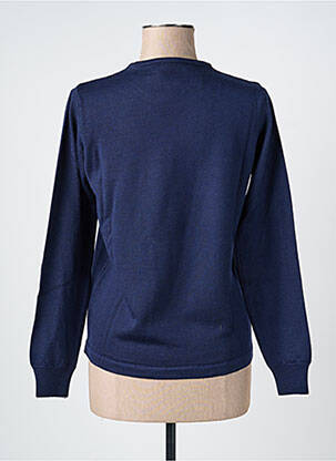 Pull stretch manches longues bleu GEVANA femme