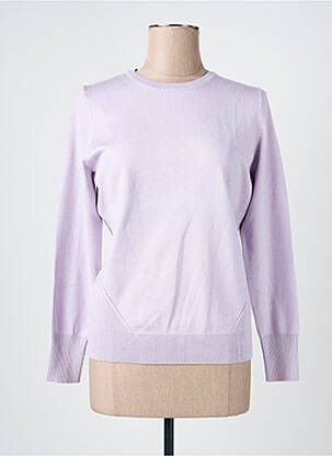 Pull stretch manches longues violet SCORZZO femme