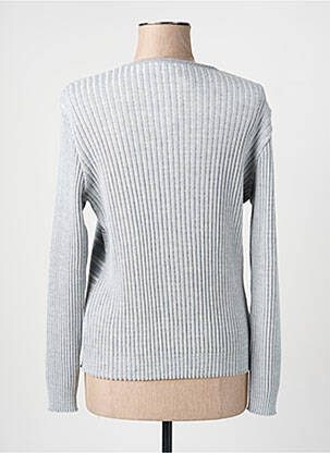 Pull stretch manches longues gris SAINT CHARLES femme