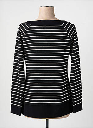 Sweat-shirt maille semi-opaque manches longues noir JANIRA femme