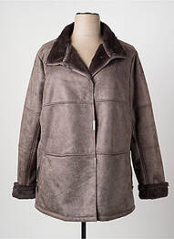 Manteau court poches sans capuche marron EL INTERNATIONALE femme