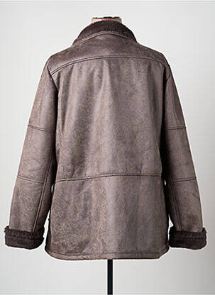 Manteau court poches sans capuche marron EL INTERNATIONALE femme