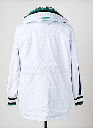Imperméable fermeture zippée sur le devant a capuche blanc ZIA BRAND femme