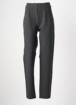 Pantalon slim taille élastique taille normale gris QUATRE VINGT JOURS femme