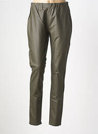 Pantalon slim taille élastique taille normale vert CISO femme