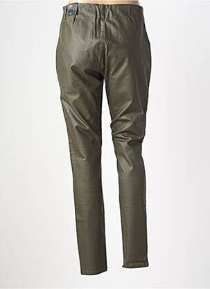 Pantalon slim taille élastique taille normale vert CISO femme