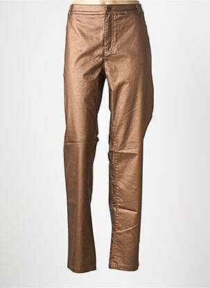 Pantalon droit stretch taille normale marron CISO femme