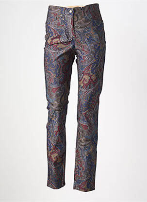 Pantalon slim tissage popeline taille normale gris RECOVER C.C. femme