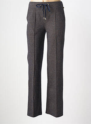 Pantalon droit stretch taille normale gris YEST femme