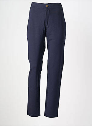 Pantalon slim taille élastique taille normale bleu WALTRON femme