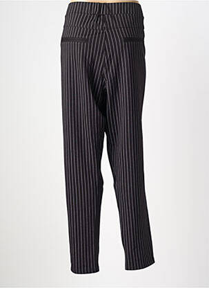 Pantalon slim tissage popeline taille normale noir ADIA femme