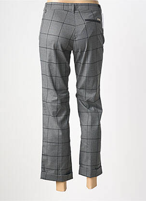 Pantalon 7/8 fermeture zippée sous rabat boutonné taille normale gris WALTRON femme