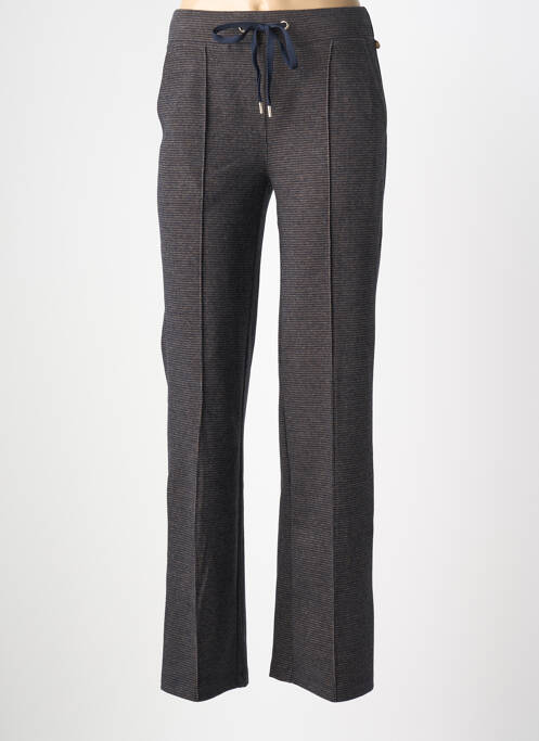 Pantalon droit stretch taille normale gris YEST femme