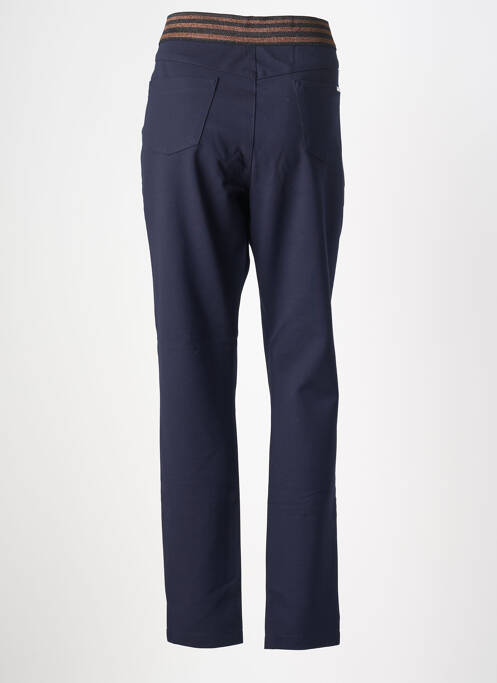 Pantalon slim taille élastique taille normale bleu WALTRON femme