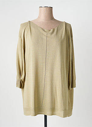 Pull col rond manches longues beige YEST femme
