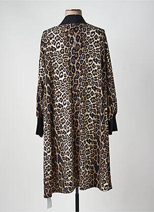 Robe pull coupe droite manches longues noir YOEK femme