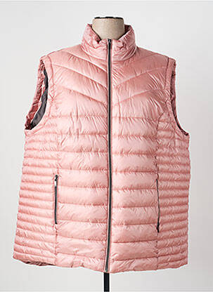 Doudoune poches sans capuche rose CISO femme
