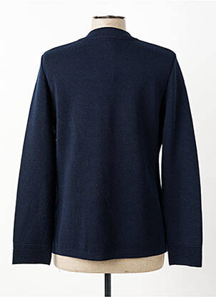 Gilet manches longues coupe cintrée bleu CHASSAGNARD femme