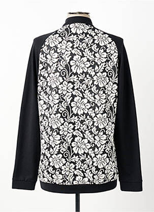 Veste casual col rond noir SENORETTA femme