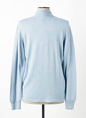 Pull coupe cintrée manches longues bleu ELLEMME femme