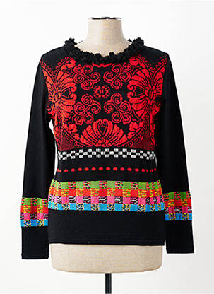 Pull coupe cintrée manches longues noir OLIVIER PHILIPS femme