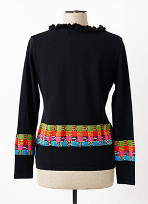 Pull coupe cintrée manches longues noir OLIVIER PHILIPS femme