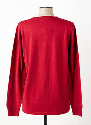 Gilet manches longues coupe cintrée rouge GEVANA femme
