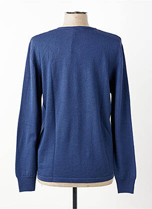 Gilet manches longues coupe cintrée bleu ELLEMME femme