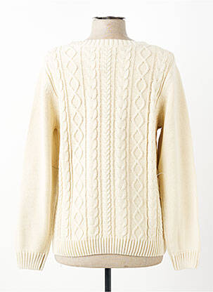 Pull coupe cintrée manches longues beige BUGARRI femme