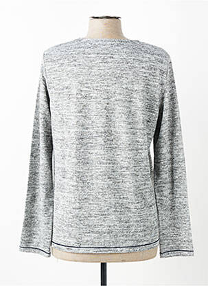 Pull tissage chiné manches longues gris KALISSON femme