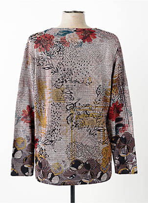 T-shirt manches longues manches longues marron BAGORAZ femme