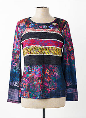 Pull coupe cintrée manches longues rouge KALISSON femme