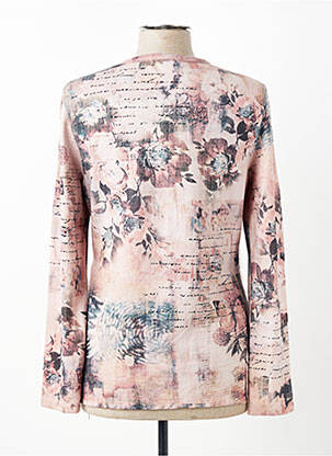 Pull coupe cintrée manches longues rose KALISSON femme