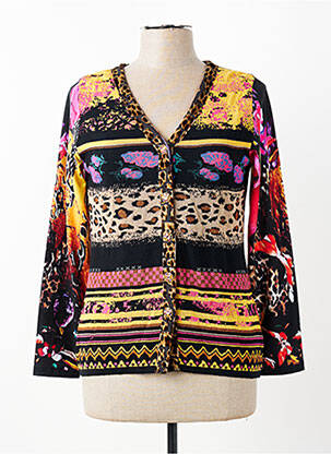Gilet manches longues coupe cintrée noir OLIVIER PHILIPS femme
