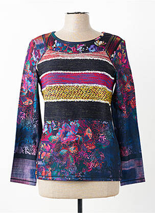 Pull coupe cintrée manches longues noir KALISSON femme